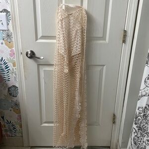 XSmall netted Free People dress- Smoke and Mirrors